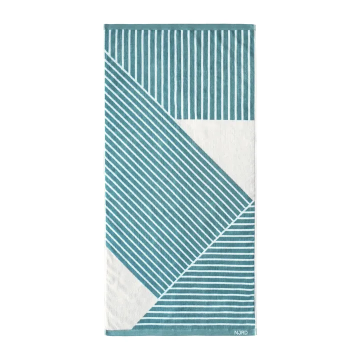 Stripes kylpypyyhe 70 x 140 cm Special Edition 2022, Turkoosi NJRD