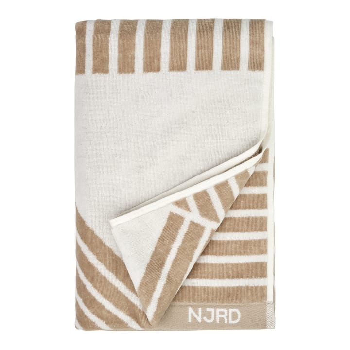 Stripes kylpypyyhe 70x140 cm - Beige - NJRD