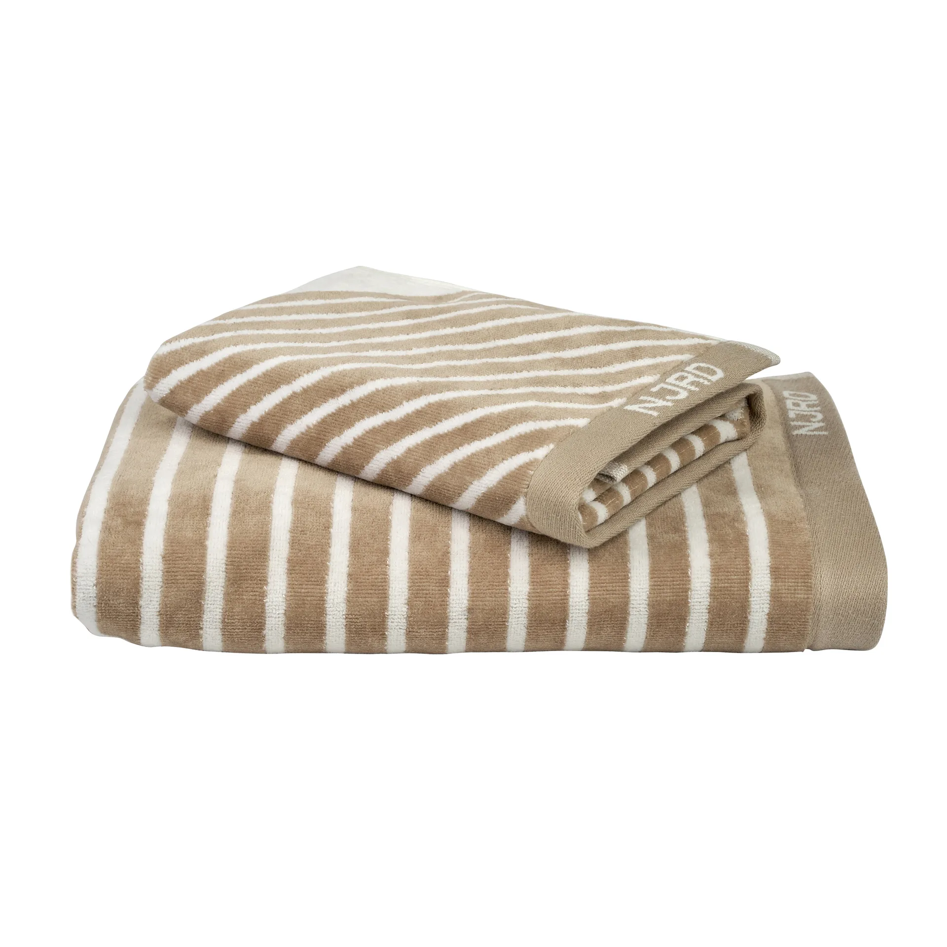 Stripes kylpypyyhe 70x140 cm, Beige NJRD