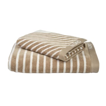 Stripes kylpypyyhe 70x140 cm - Beige - NJRD