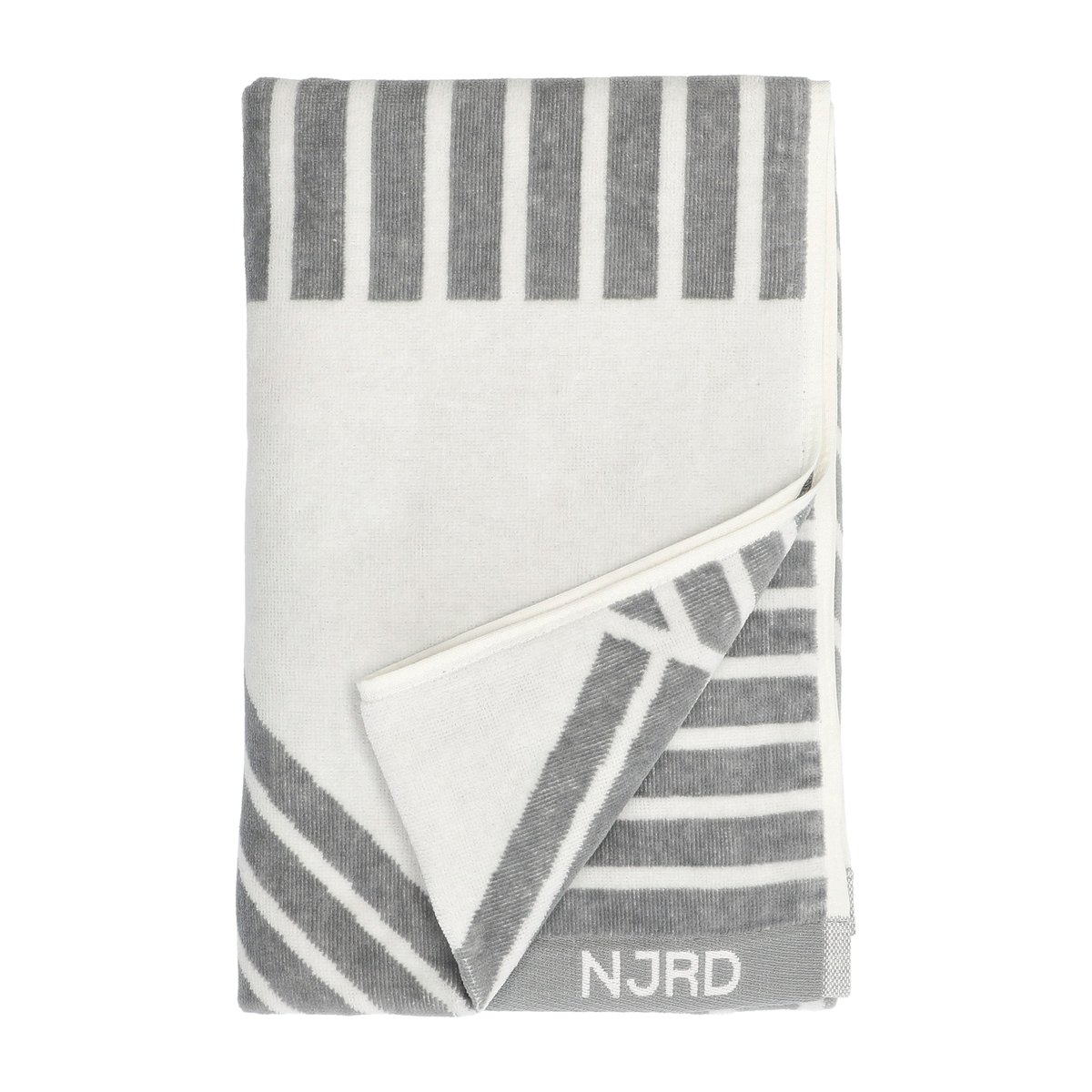 NJRD Stripes kylpypyyhe 70x140 cm Harmaa | Skandinaavinen Sisustus | Kylpypyyhkeet | Harmaa