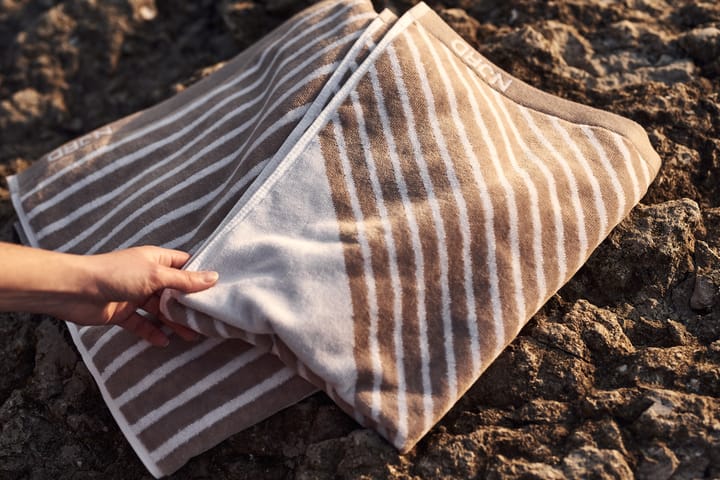 Stripes pyyhe 50x70 cm, Beige NJRD