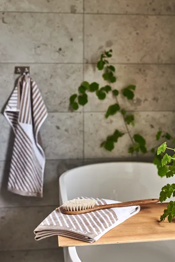 Stripes pyyhesetti 4 osaa - Beige - undefined - NJRD