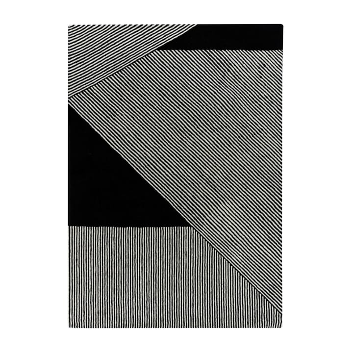 Stripes-villamatto, musta - 170x240 cm - NJRD