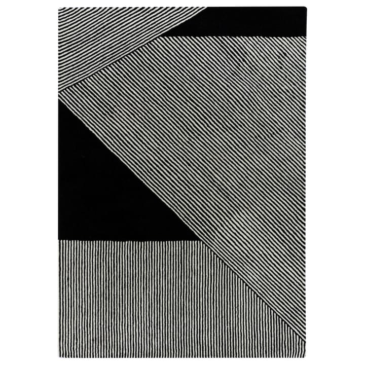 Stripes-villamatto, musta - 200x300 cm - NJRD