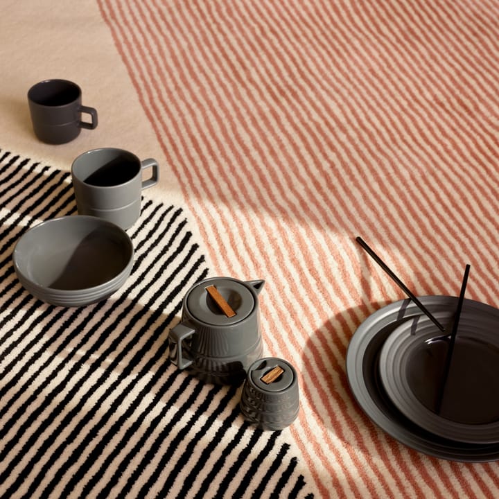 Stripes-villamatto, vaaleanpunainen - 170x240 cm - NJRD