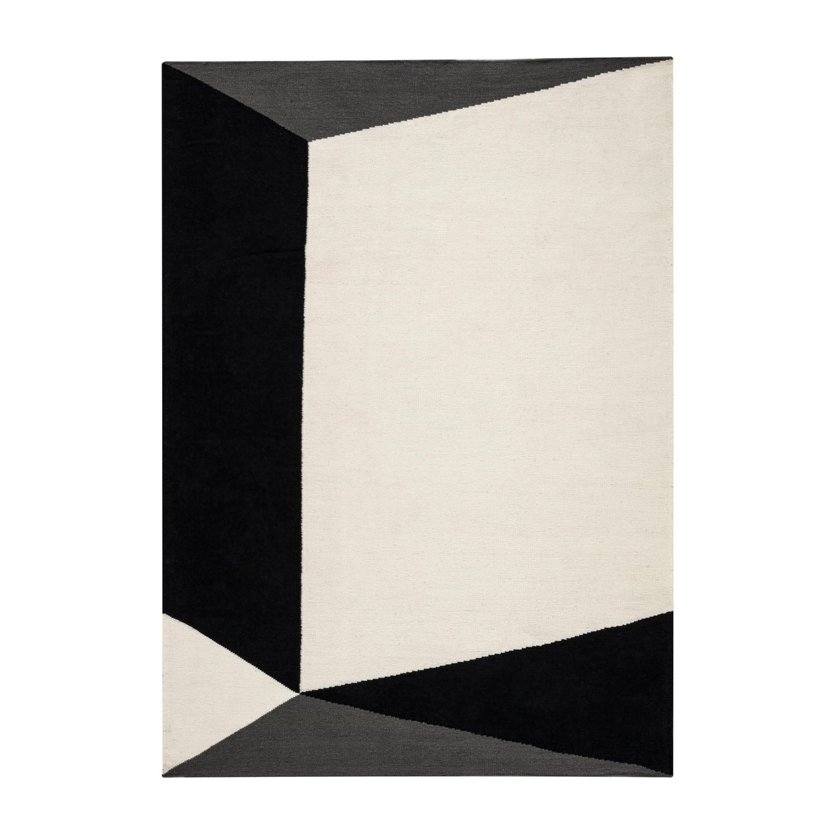 NJRD Triangles blocks -kelim-matto luonnonvalkoinen 170×240 cm