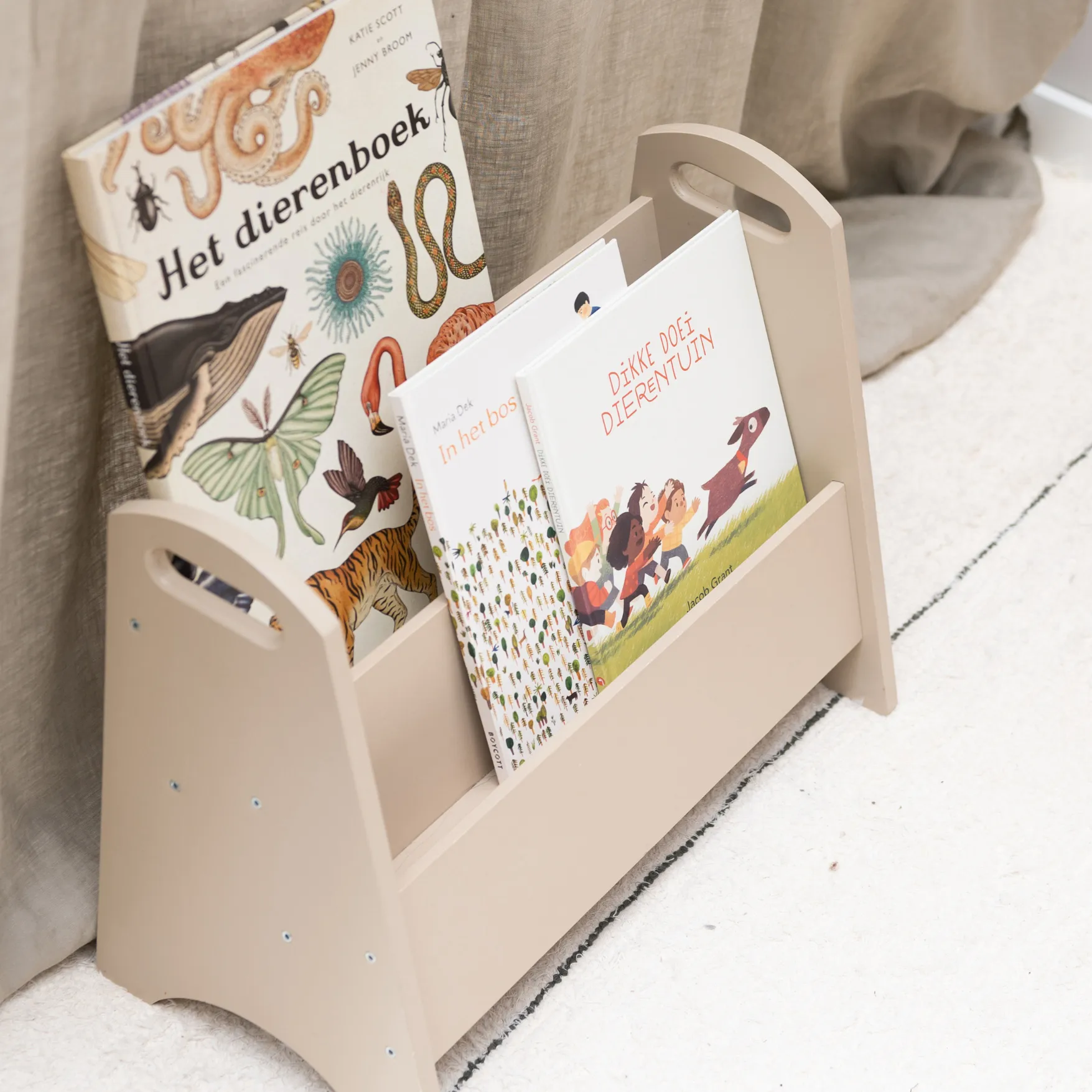 Book holder kirjahylly lapsille, Beige Nofred