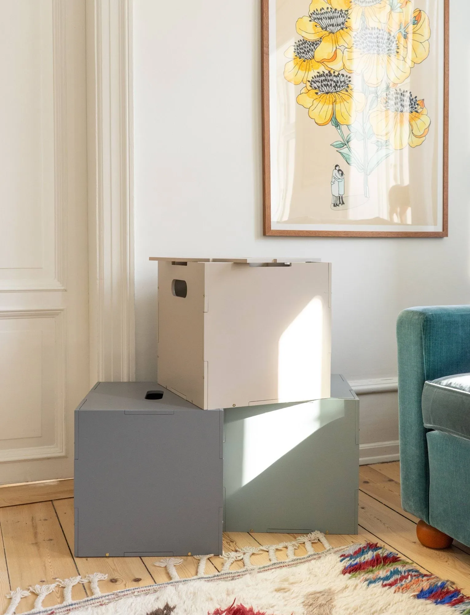 Cube Storage säilytyslaatikko, Beige Nofred