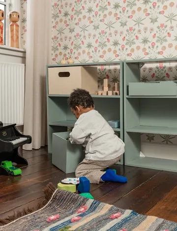 Kiddo Shelving lastenhylly - Oliivinvihreä - Nofred