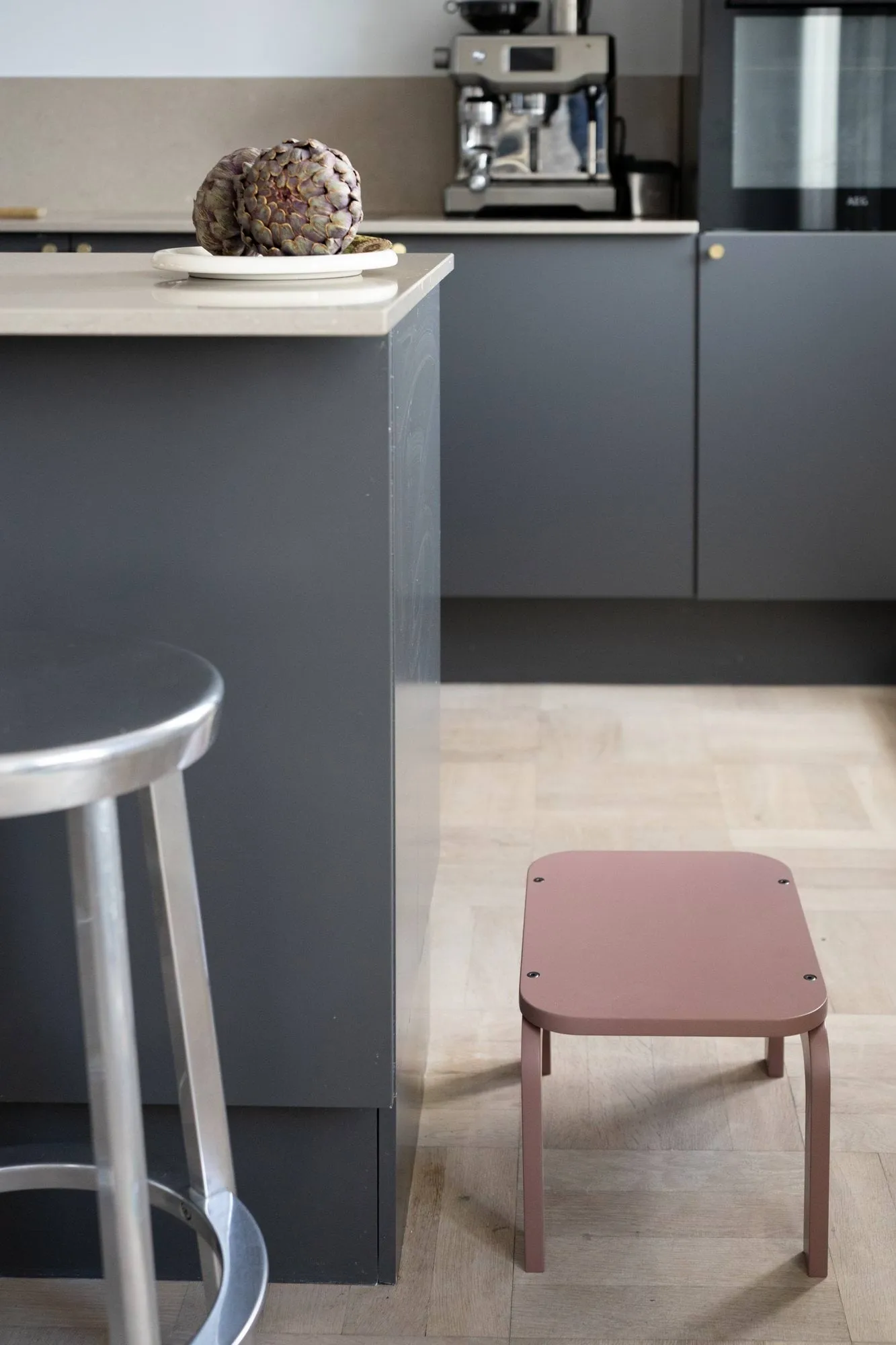 Kiddo Step Seat jakkara, pölyinen roosa Nofred