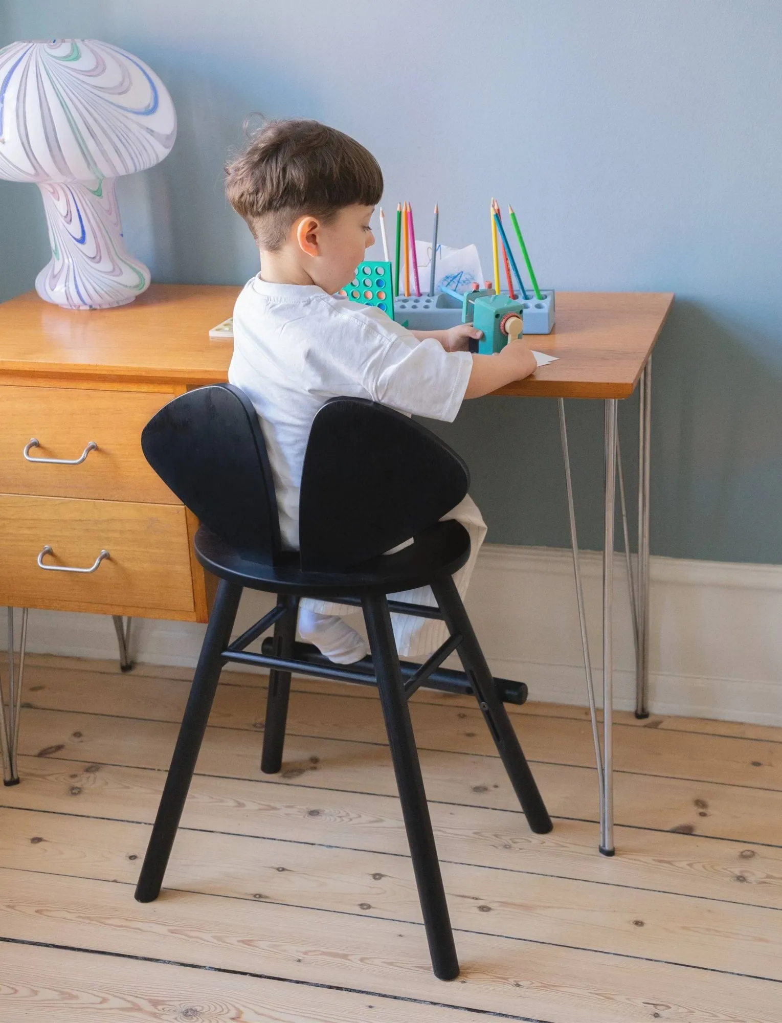 Mouse Chair Junior tuoli, Musta Nofred