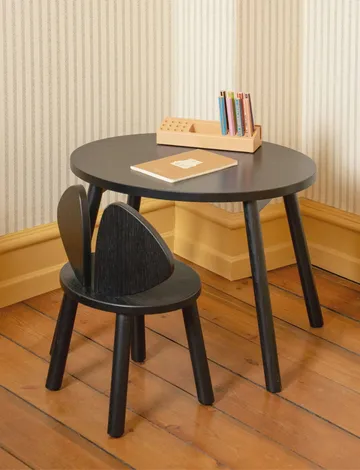 Mouse Chair lastentuoli - Musta - Nofred