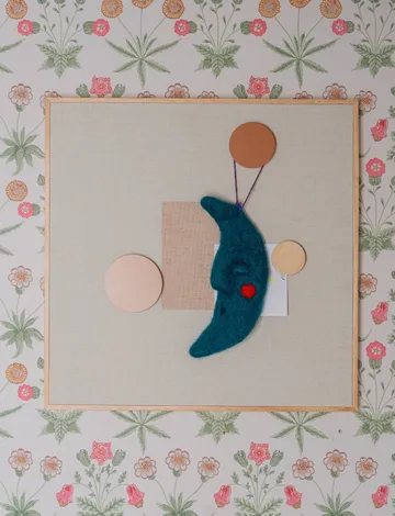 Noticeboard ilmoitustaulu + 3 magneettia - Hiekka - Nofred