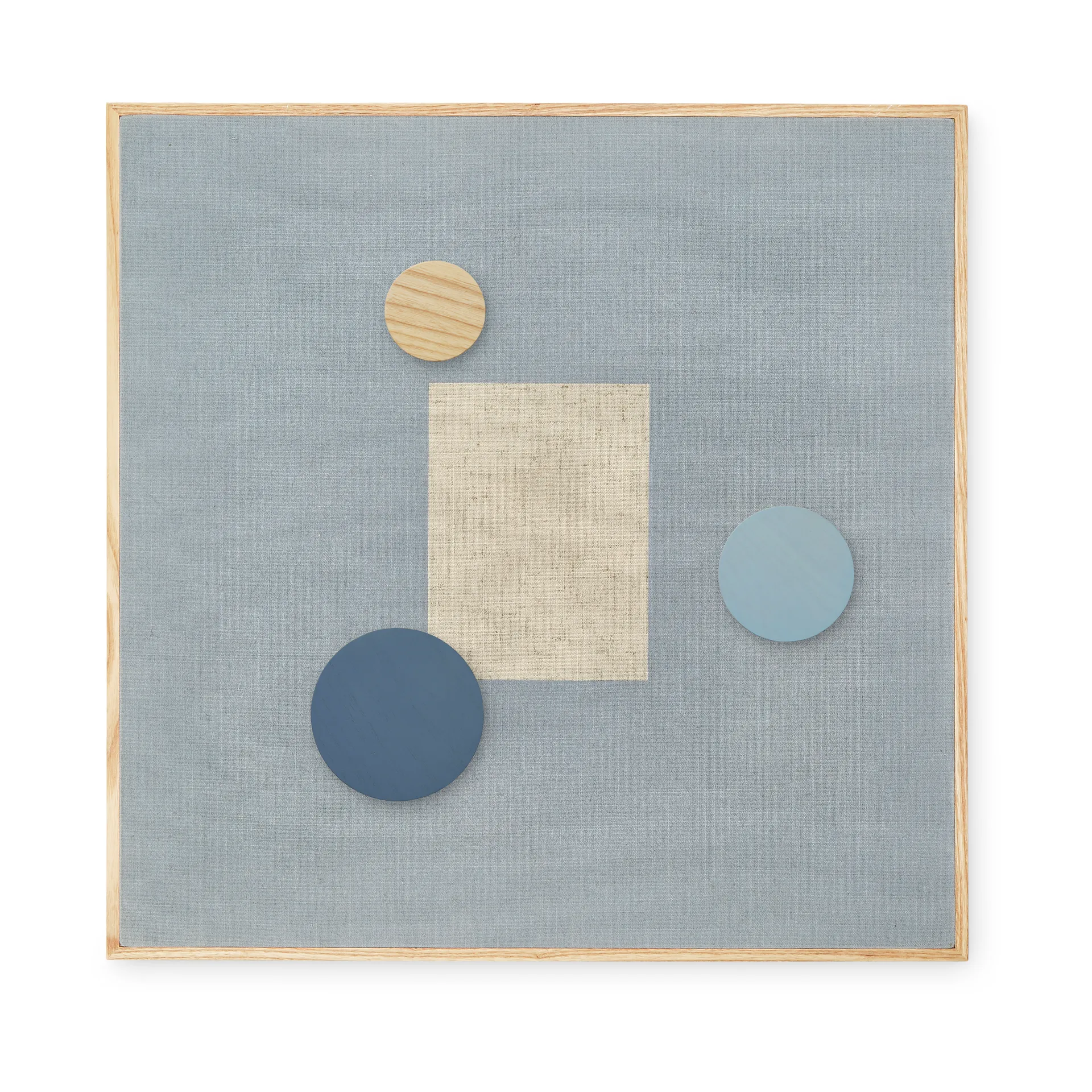 Noticeboard ilmoitustaulu + 3 magneettia, Sininen Nofred