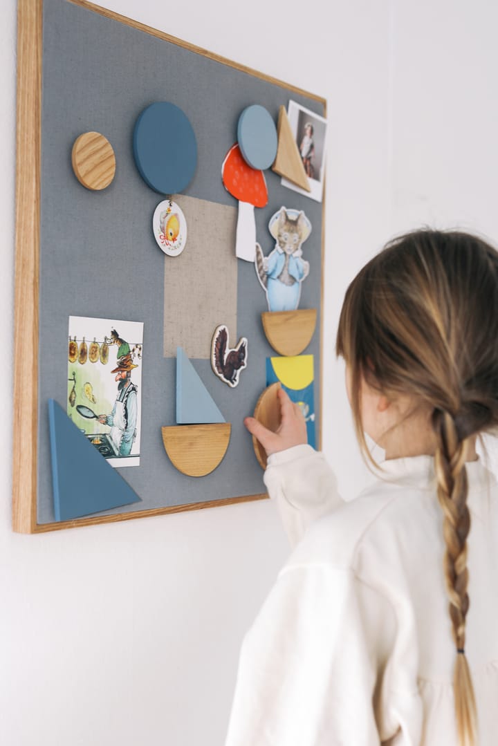 Noticeboard ilmoitustaulu + 3 magneettia, Sininen Nofred