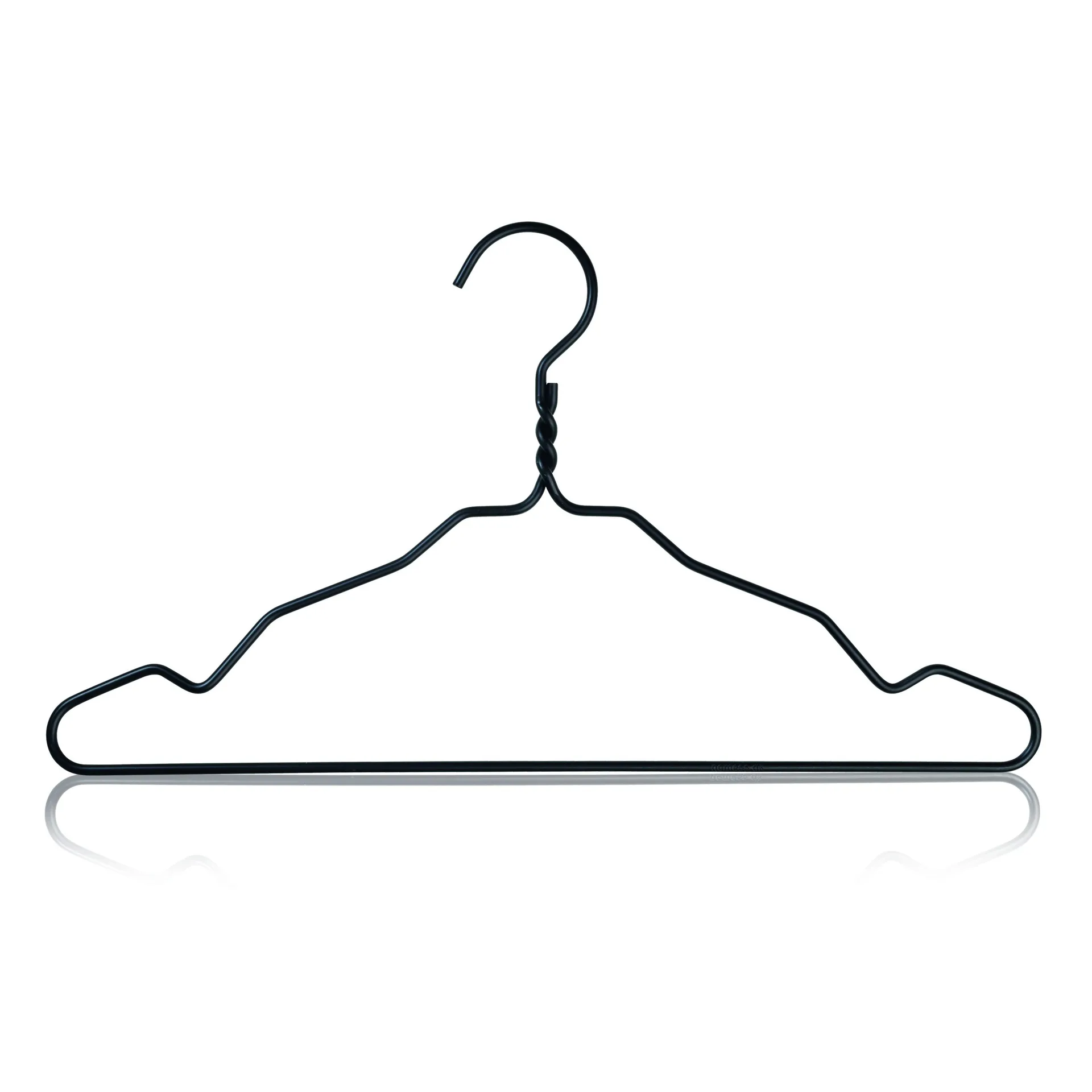 Alu-vaateripustin 5 kpl, musta Nomess Copenhagen