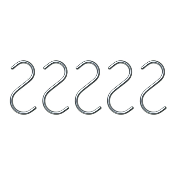 S-Hook koukku 5 kpl - hopea - Nomess Copenhagen