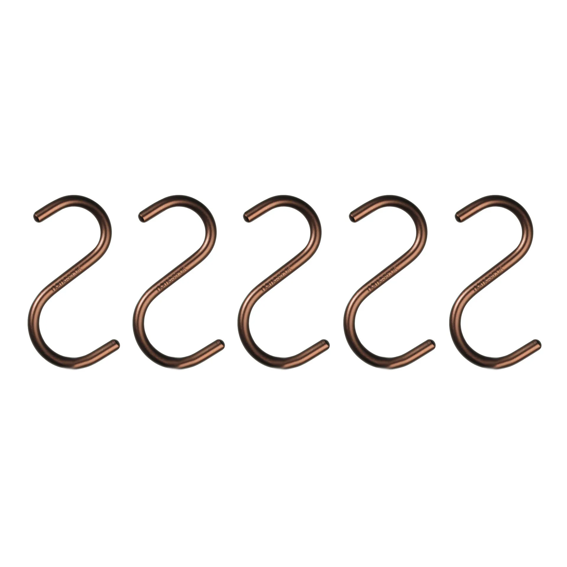 S-Hook koukku 5 kpl, pronssi Nomess Copenhagen