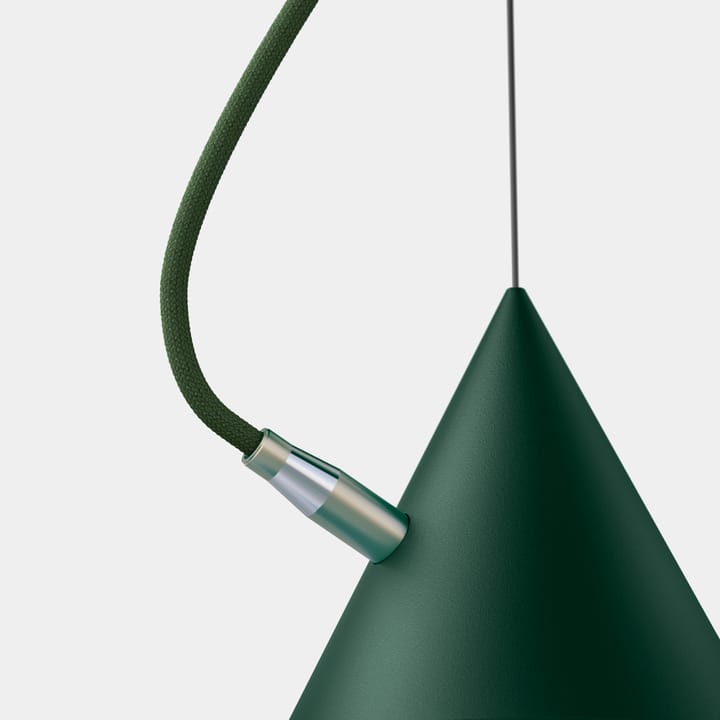 Castor riippuvalaisin 20 cm, British racing green-tummanvihreä-messinki Noon