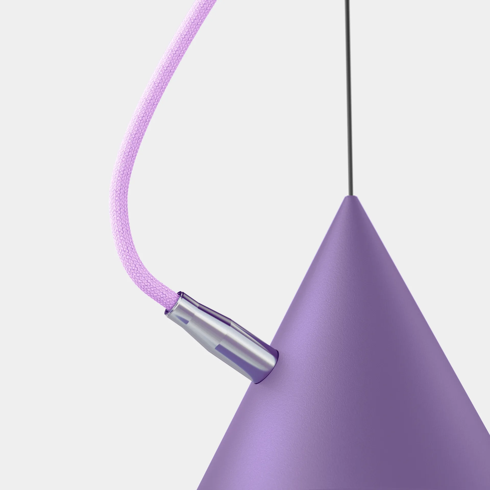 Castor riippuvalaisin 60 cm, Lila-lila-hopea Noon