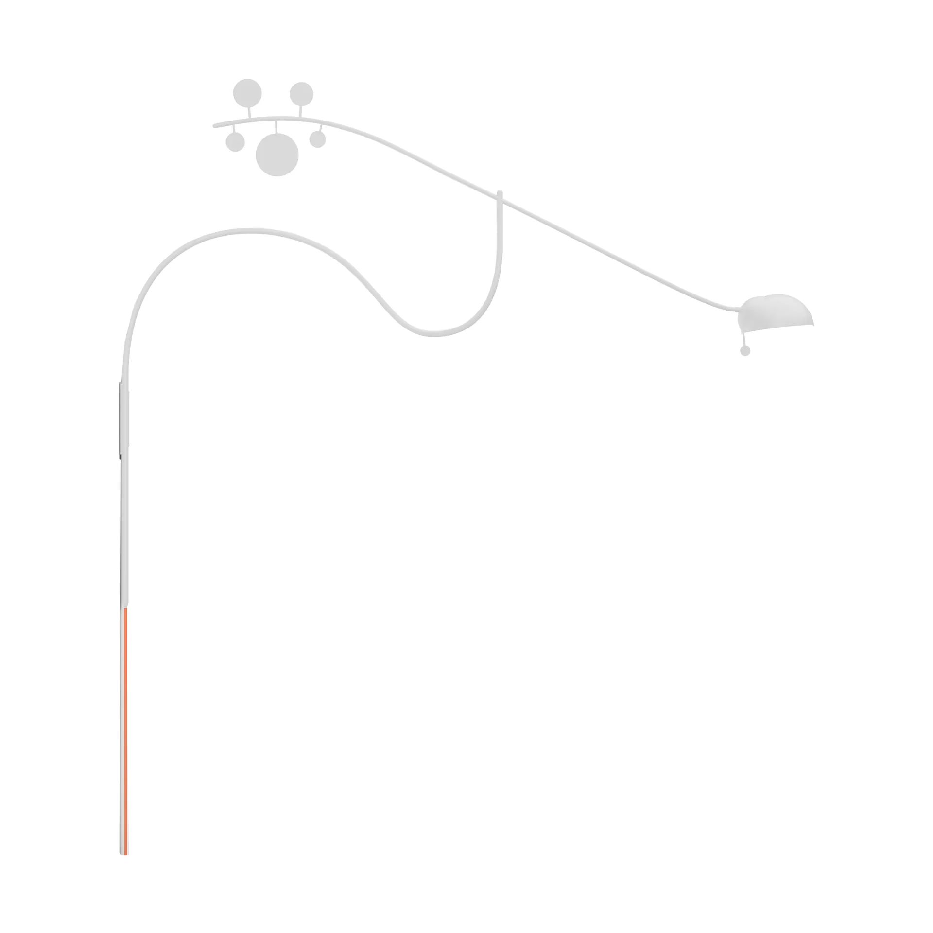 Juno seinävalaisin, Valkoinen-oranssi Noon