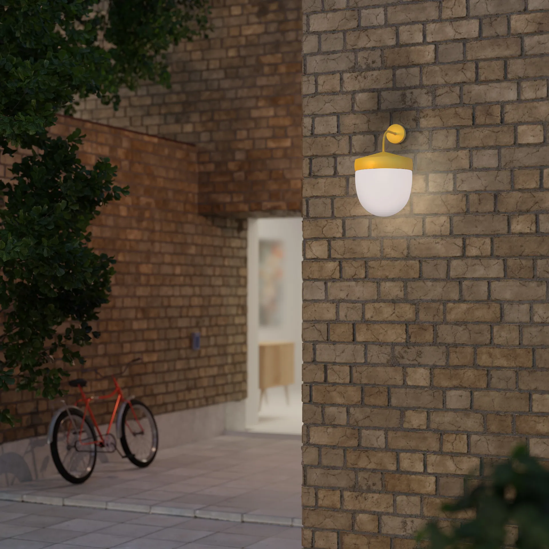 Pan seinävalaisin huurteinen 30 cm, Kultakulta Noon