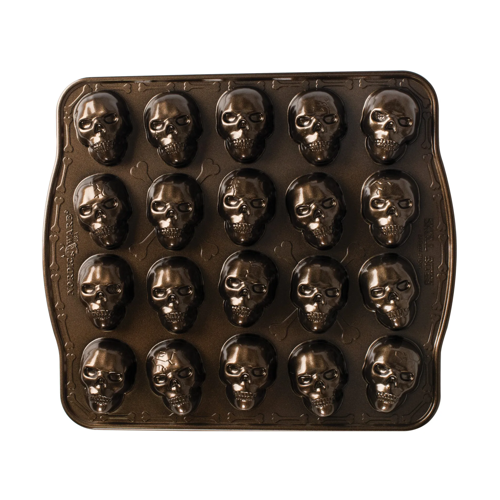 Nordic Ware Skull Bites -leivontavuoka, Pronssi Nordic Ware