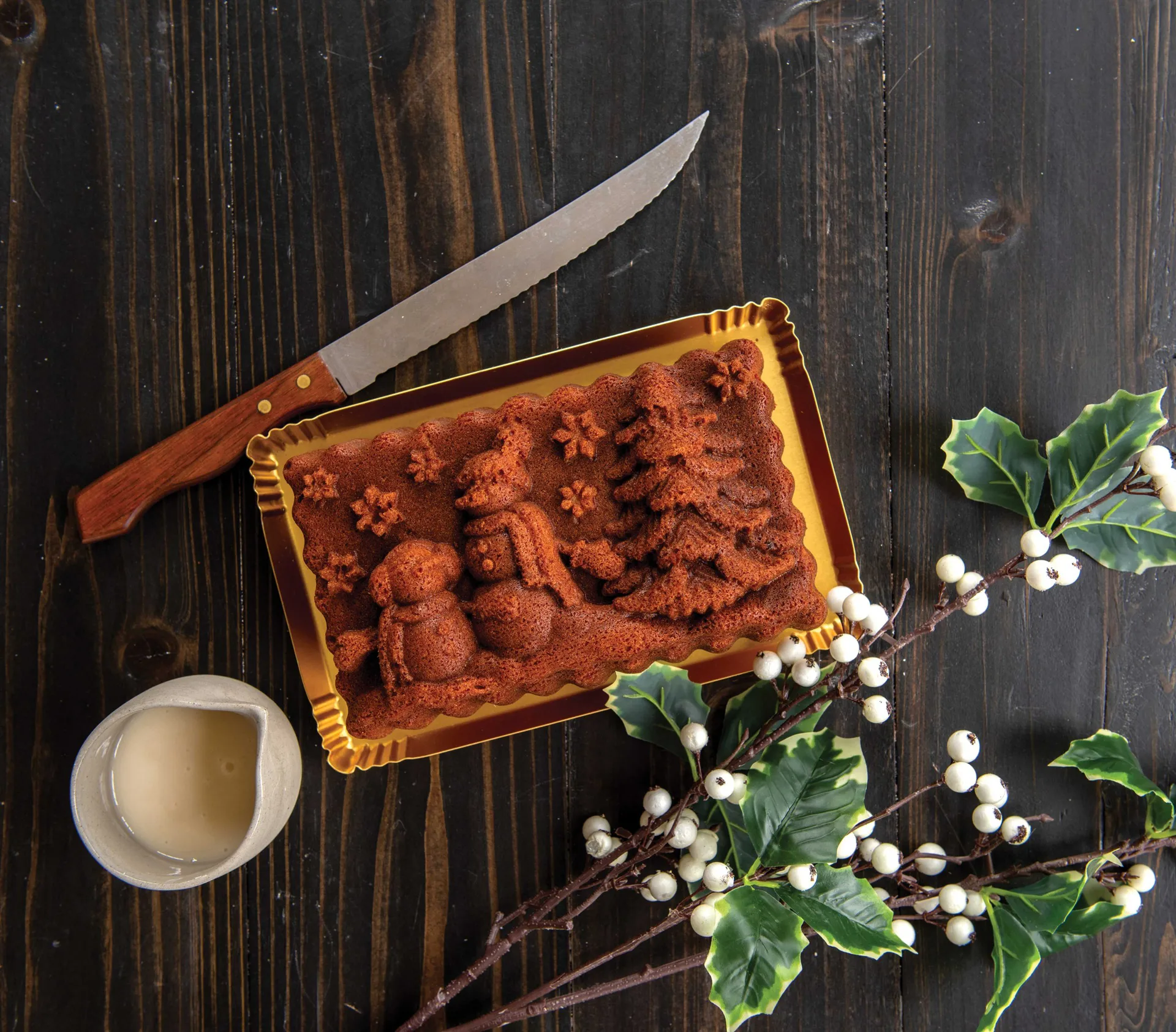 Nordic Ware Winter Wonderland -leipävuoka 1,4 l, Hopea Nordic Ware