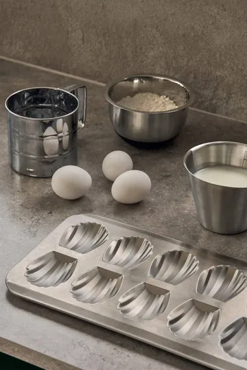 BAKE madeleinevuoka - Ruostumaton teräs, 12 kpl - Nordwik