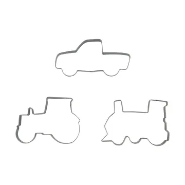 BAKE piparkakkumuotti - Ajoneuvot, 3 osaa - Nordwik