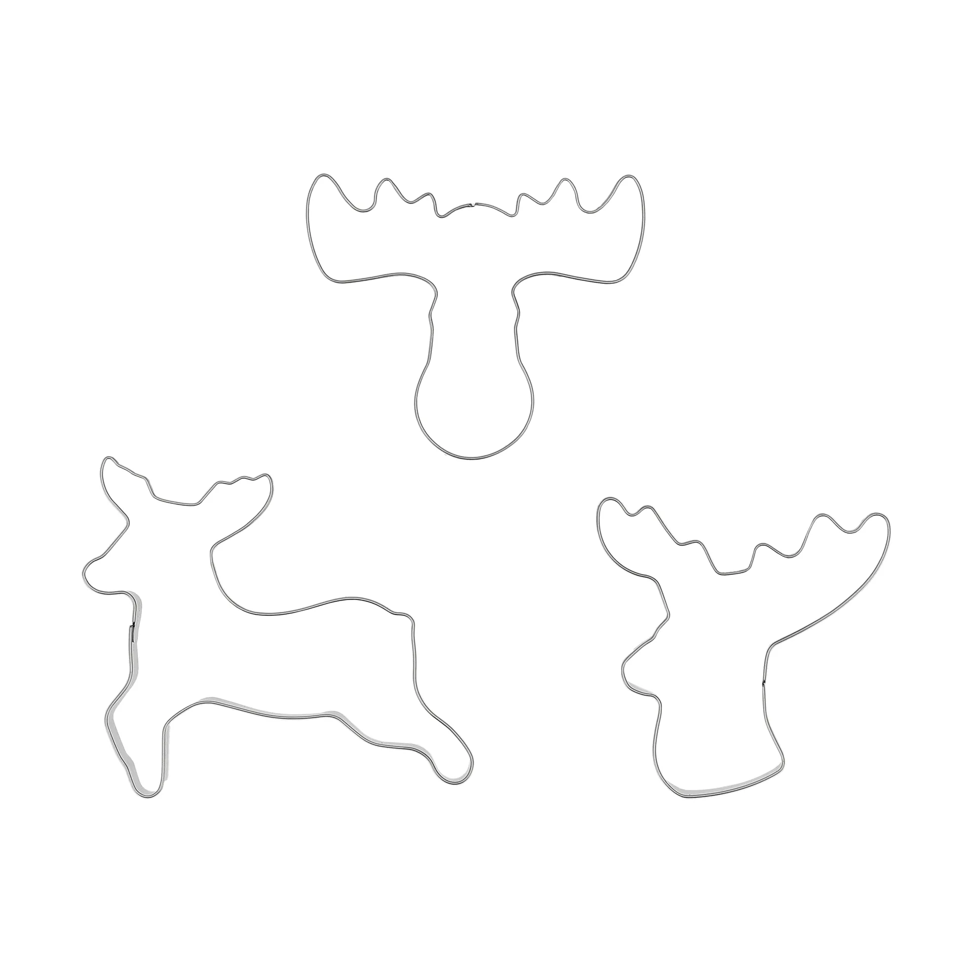 BAKE piparkakkumuotti, Poro, 3 osaa Nordwik