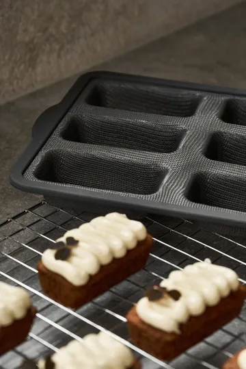 BAKE silikonivuoka vahvistetulla kehyksellä - Suorakulmainen, 6 kpl, 26,2x22,1 cm - Nordwik