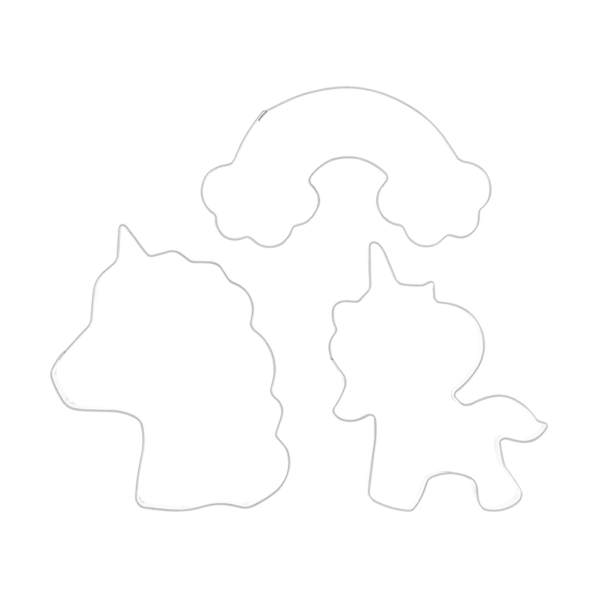 Nordwik piparkakkumuotti yksisarvinen 3 osaa, Ruostumaton teräs Nordwik