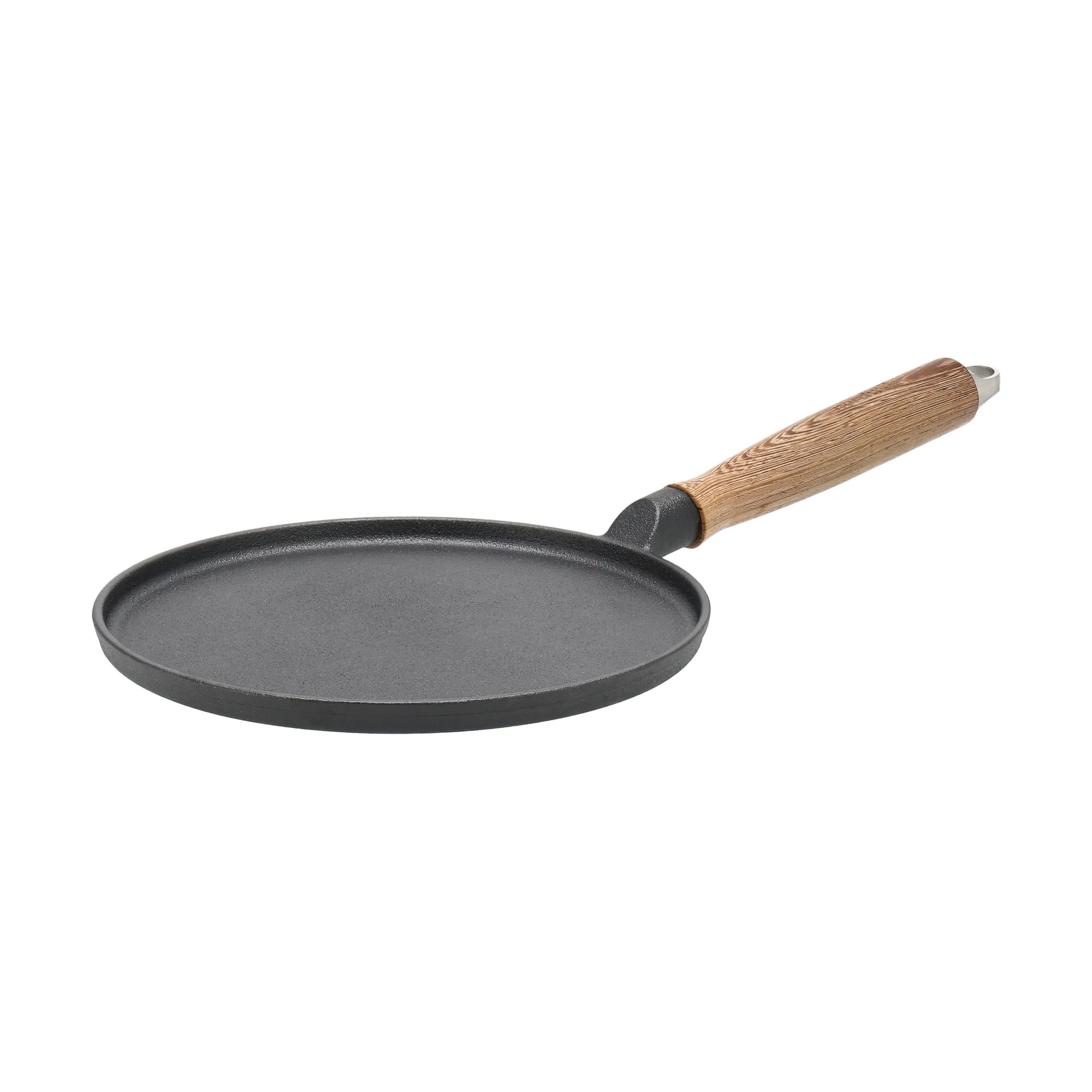 Nordwik valurautainen pannukakkutiski puukahvalla, 23 cm Nordwik