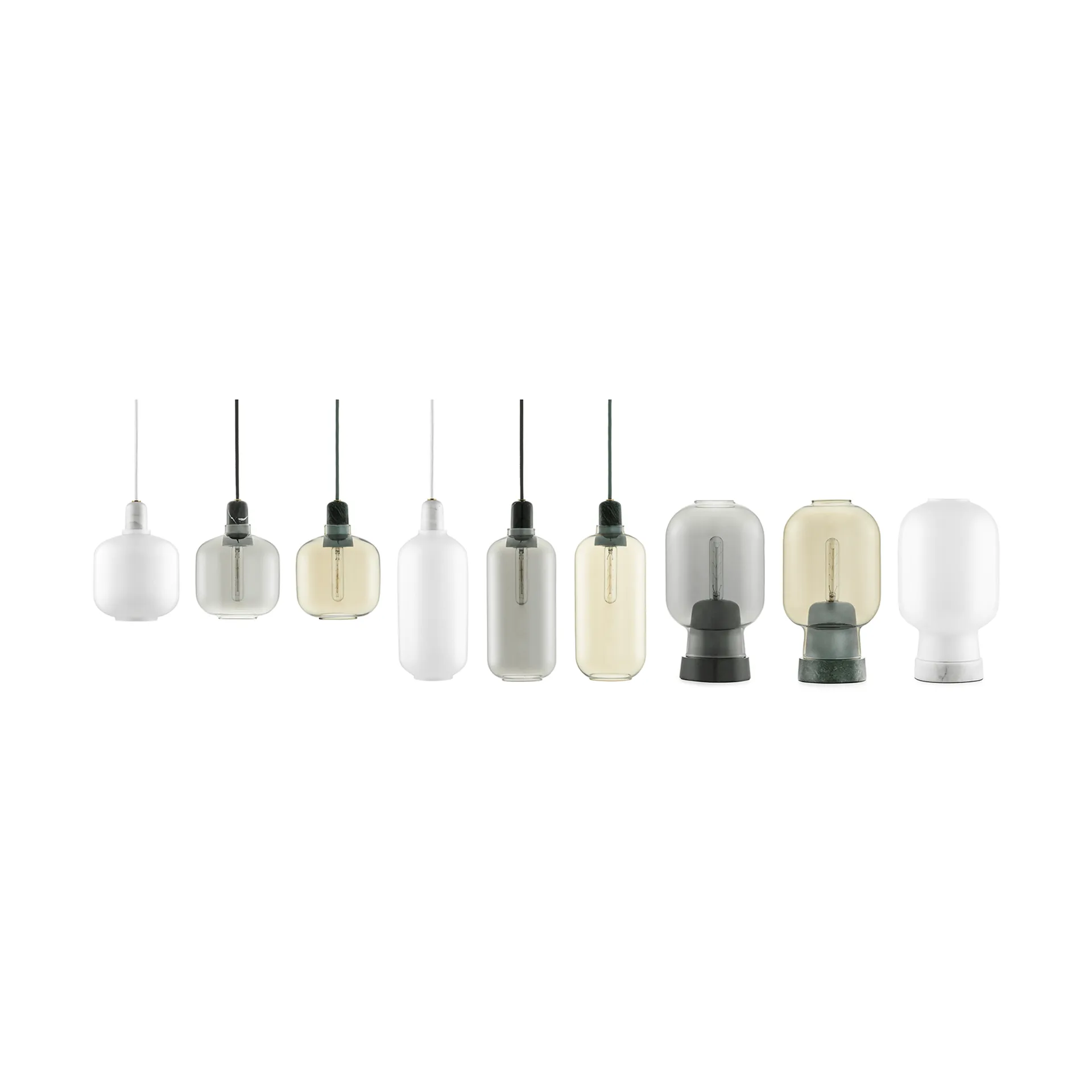 Amp valaisin pieni, valkoinen Normann Copenhagen