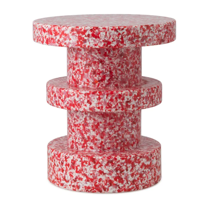 Bit Stack pyöreä jakkara - Punainen, Ø36x42 cm - Normann Copenhagen