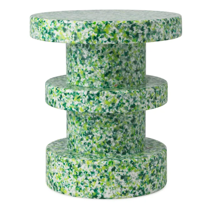 Bit Stack pyöreä jakkara - Vihreä, Ø36x42 cm - Normann Copenhagen