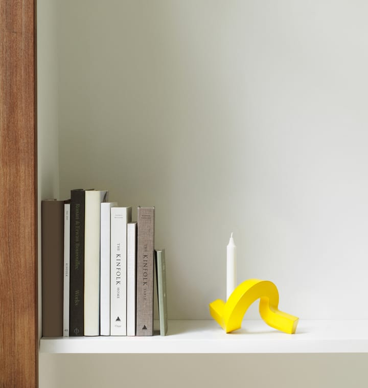 Crooked kynttilänjalka 1, Yellow Normann Copenhagen