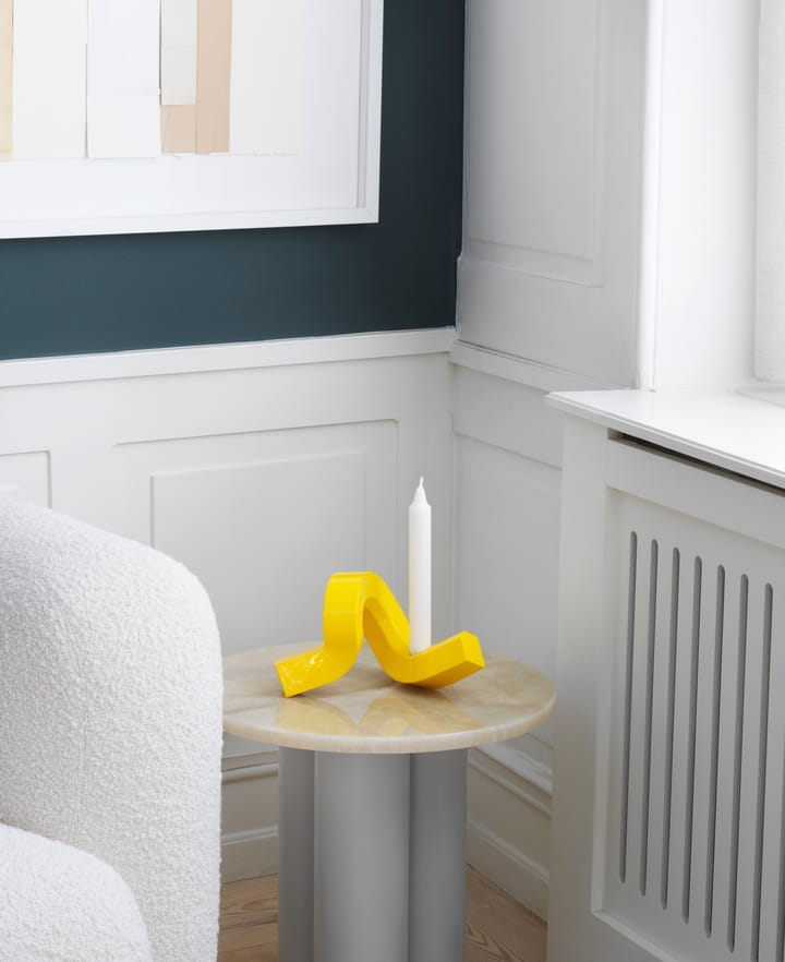 Crooked kynttilänjalka 1, Yellow Normann Copenhagen