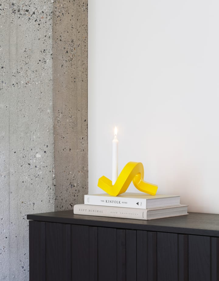 Crooked kynttilänjalka 1, Yellow Normann Copenhagen
