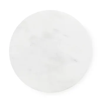 Dit sivupöytä Ø40 cm - White Carrara-bright blue - Normann Copenhagen
