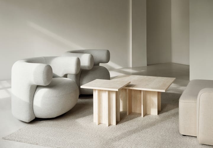 Edge sohvapöytä large, Travertine Normann Copenhagen