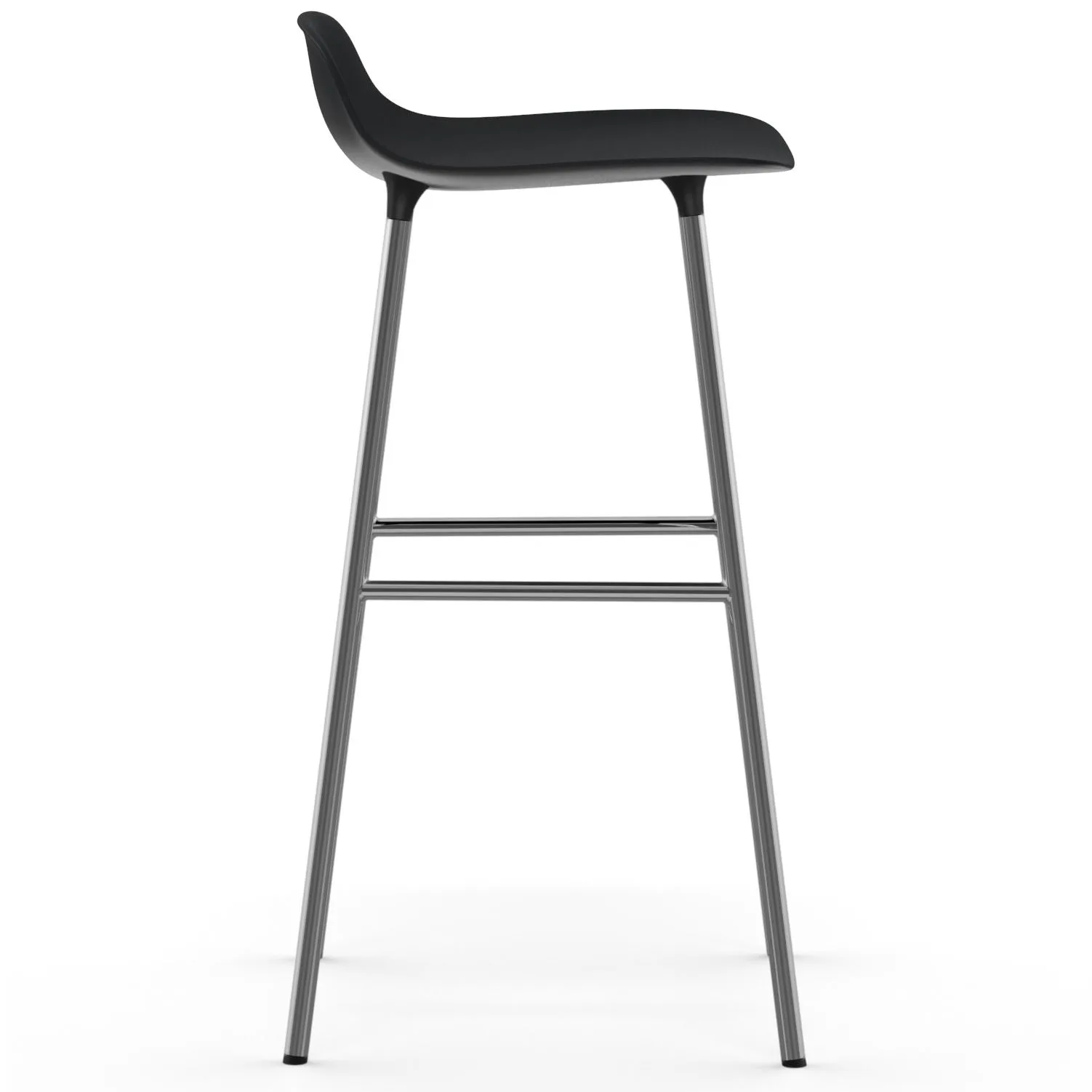 Form baarituoli kromatut jalat 75 cm, Musta Normann Copenhagen