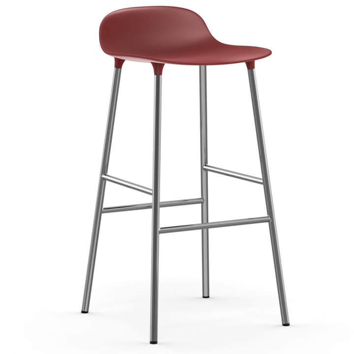 Form baarituoli kromatut jalat 75 cm - Punainen - Normann Copenhagen