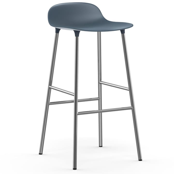 Form baarituoli kromatut jalat 75 cm - Sininen - Normann Copenhagen