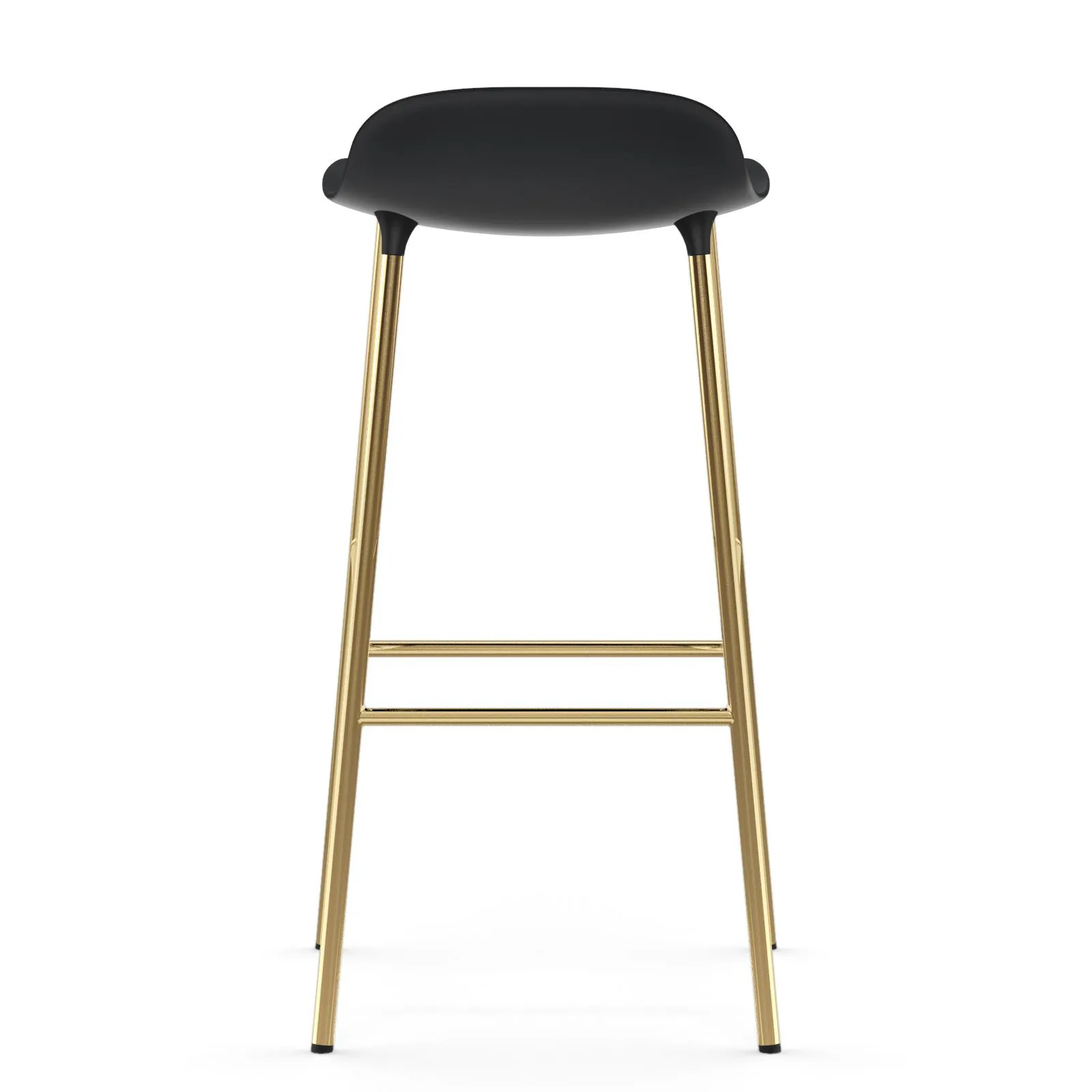 Form baarituoli messinkijalat 75 cm, Musta Normann Copenhagen