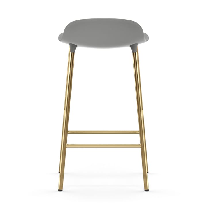 Form baarituoli messinkijalat, Harmaa Normann Copenhagen