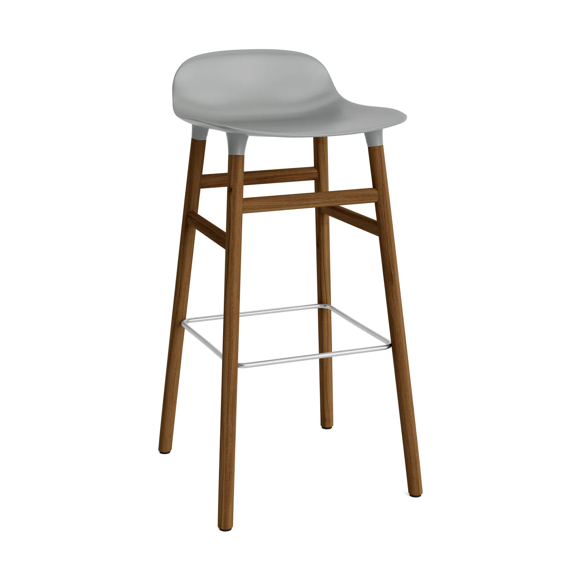 Form baarituoli saksanpähkinäjalat 75 cm, harmaa Normann Copenhagen