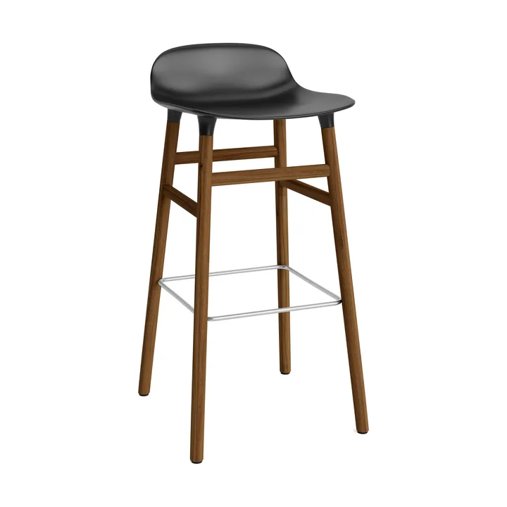Form baarituoli saksanpähkinäjalat 75 cm - musta - Normann Copenhagen
